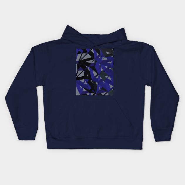 3D Futuristic GEO BG VI Kids Hoodie by uniqued